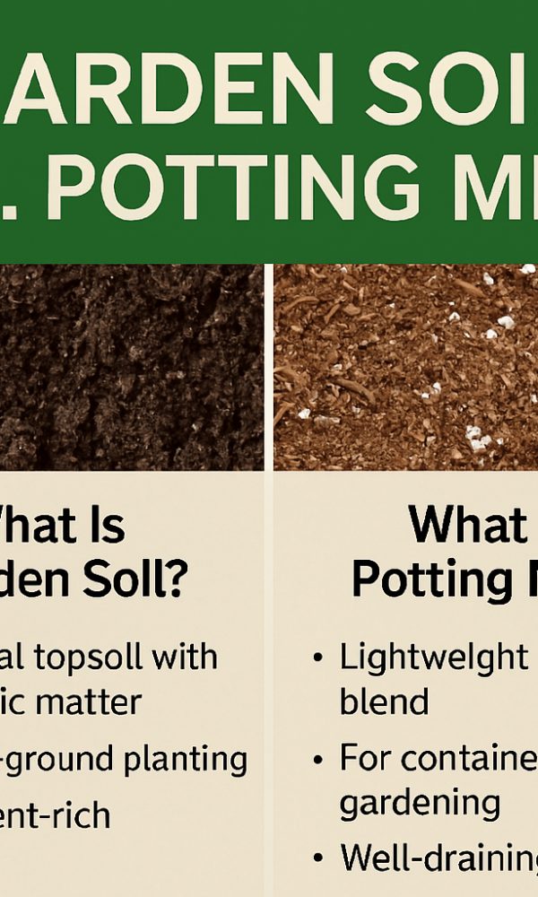Garden Soil vs. Potting Mix